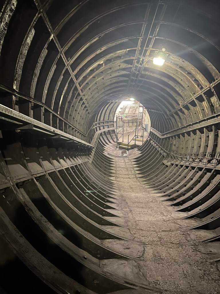 One of the ventilation tunnels.
