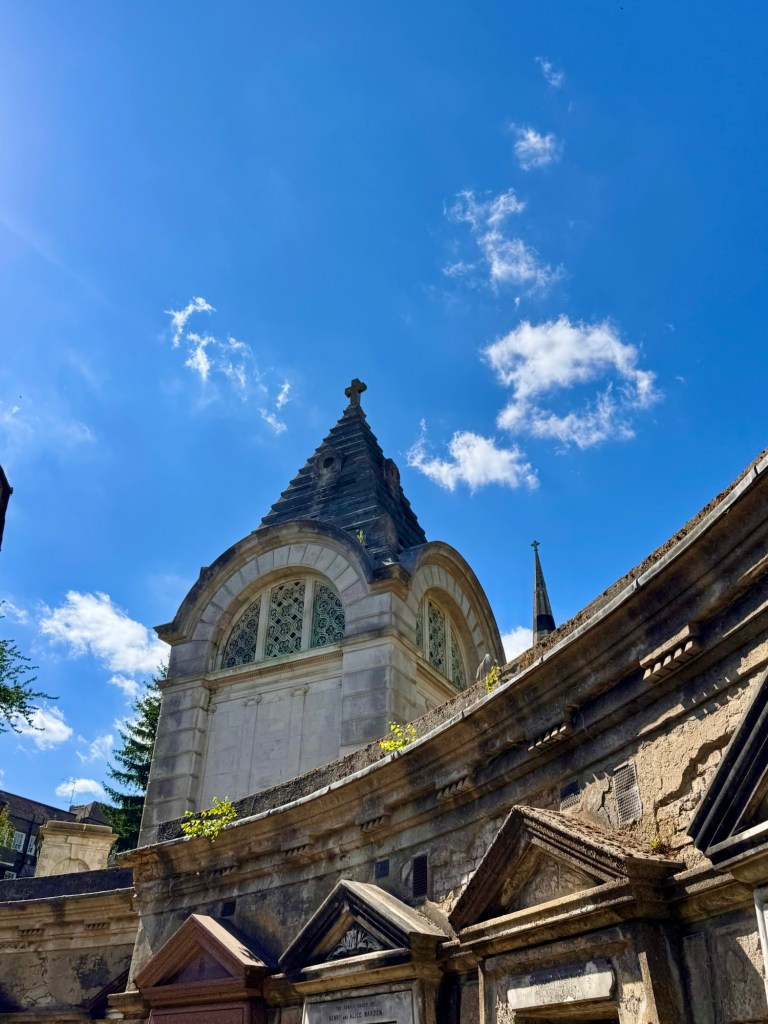The mausoleum viewed from the circle of Lebanon. 